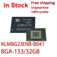 (1-5piece)100% New KLMBG2JENB-B041 KLMBG2JENB B041 B04I BGA153 32GB EMMC 5.1Version IC chipset
