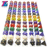 T TG Marble Pattern Dice Multi-faceted D20 Large Color Mesh Running Group Cthulhu Board Game Big Swi