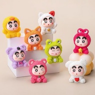 4cm Mini Crayon Shin-chan Resin Cute Desktop Ornament, Adorable Mini Figure