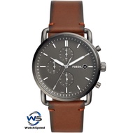 Fossil FS5523 The Commuter Chronograph Amber Leather Men's Watch