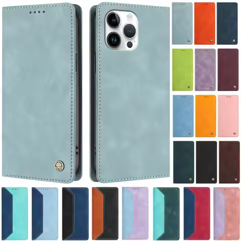i13Pro Max Macaron Colorful Case for iPhone 13 Pro Max iPhone13 Pro Capa Magnetic Leather Case for i