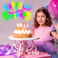 Happy Birthday Neon Light Party Decoration LED Adjustable Letter Light