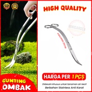 GUNTING AQUASCAPE OMBAK gunting trimming gunting gelombang wave scissors aquascaping