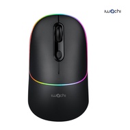 เมาส์ไร้สาย Iwachi I3 rechargable bluetooth mouse รองรับ 2.4G/BT5.0 แบตเตอรี่ในตัว 650mAh