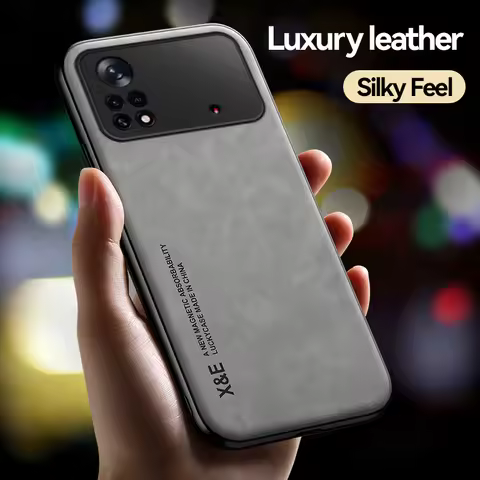 For Xiaomi Poco X4 Pro 5g Case Luxury Soft Leather Phone Cases For Poco X4 X 4 Pro X4pro Pocox4 Pro 
