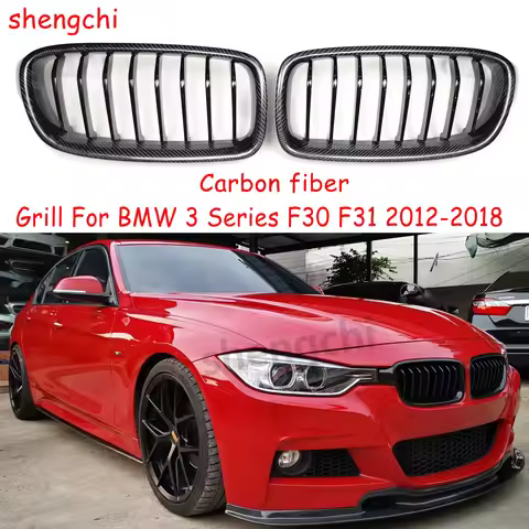 F30 F31 ABS Carbon Fiber Front Bumper Grill For BMW 3 Series F30 F31 316i 318i 320i 328i 330i 335i 3