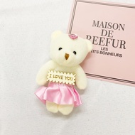 Indolapak Gantungan Kunci Import / Gantungan Boneka Tas Import Murah / Akseses Tas Boneka / Key Chain Motif Teddy Bear Mini Lucu Dan Unik / Abu Cream - GB01