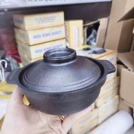Van Loi cast iron pot, non-stick cast iron bowl 12cm. Convenient cast iron pot