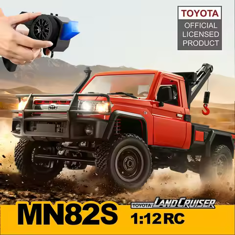 MN82 MN82T 1:12 Retro Rc Car With LED Lights Full-scale Simulation LC79 4WD Remote Control Pickup RC
