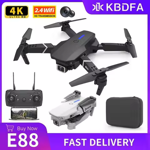 KDBFA 2024 New E88 Pro WIFI FPV Drone Wide Angle HD 4K 1080P Camera Height Hold RC Foldable Quadcopt