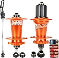 Enjcyling KOOZER XM490 PRO MTB Hub, 32 Holes 72 Click Sound 6 Pawls Full Aluminum Disc Brake Bearing