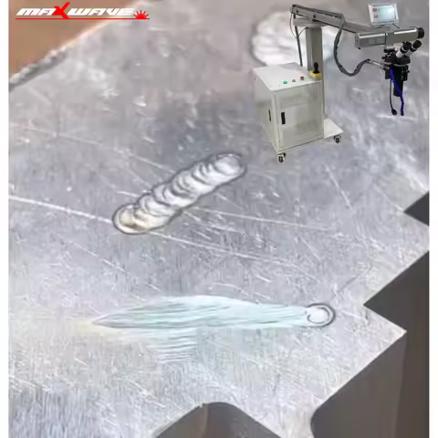 High Power QCW Laser Welder 1200W Peak - 1-20Hz Frequency Adjustable, 12J Energy, for Automotive Mol