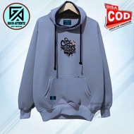 KATUN Ghava Houdi Distro Men's Women's Screen Printed List City Leaks Denim Color Cotton Fleece Hood