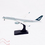 Preferred AV 1: 400 Cathay Pacific Airlines A350-900 B-LRS Alloy Airplane Model Landing Stand Detach