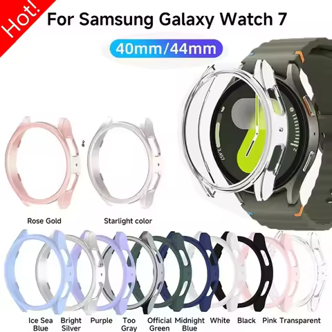 PC Case for Samsung Galaxy Watch 7 40mm 44mm Matte Cover Protective Hollow Bumper Shell for Galaxy W
