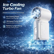 【 ice cooling fan 】199speed Ice Cooling Turbo Fan – Portable Mini Handheld Fan with 199 Speed Strong