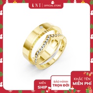 [CHAT ORDER SIZE] bag K2 Gold Smooth Double Ring - 14K Gold