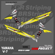 VEGA R LAMA YAMAHA motorcycle striping sticker variation Racing V-7 TRANSPARENT HOLOGRAM sticker