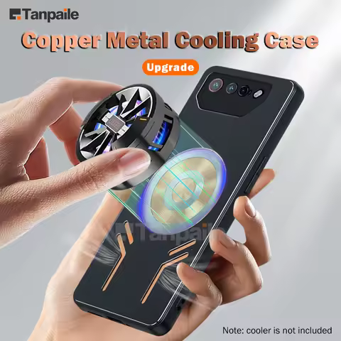 Magnetic Cooling Case For Asus ROG Phone 7 Ultimate 6 6D Batman Edition Pro 5s 5 Shockproof Copper M
