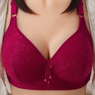 Wireless Bra B C Cup Big Size 36-46 Push Up Bra Thin Sponge Cotton Lining Non-wired Bras Soft Comfor
