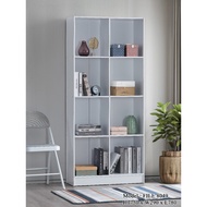 SHIRO FURNITURE 12 Cube 8 Cube Bookshelf Bookcase 4 Tier File Cabinet White Color Cupboard Buku Rak 