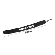 For Subaru Forester SJ SF SK SH Car Rear Trunk Guard Plate Sticker Rear Bumper Decoration Carbon Fib
