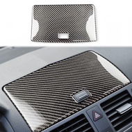 For Mercedes Benz C Class W204 C180 C200 C260 Soft Carbon Fiber Car Center Console Sticker Interior 