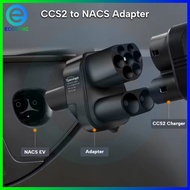 ⚡CCS2 + Type 2 to NACS Tesla Adapter (2-in-1) DC + AC Converter TCP Adaptor