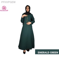 【NEW stock】∏✑♨jubah muslimah JUBAH KOSONG JUBAH MUSLIMAH FASHION NURSING FRNDLY WEAR (EMERALD, GREY,