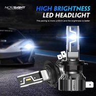 NOVSIGHT N57 Car Headlight Bulb H4 H119005 HB3 50W 10000LM 6500K White Fog Light