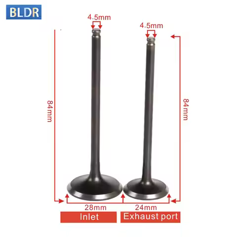 4.5mm Motorcycle Inlet Outlet Intake Valve Exhaust Valve Stem Kit For Honda AX-1 AX1 1988-90 NX250 D