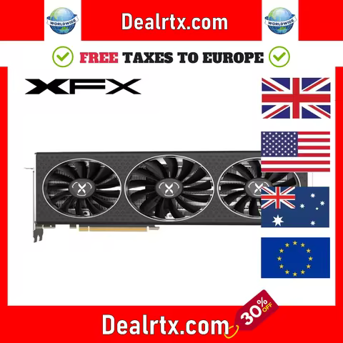 USED XFX RX 6700 XT 12GB RX6700 XT 6700XT Graphics Card GPU AMD Radeon RX6700XT 6700 10GB Video Card