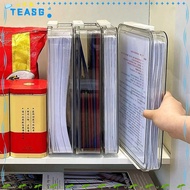 TEASG Document Storage Box, Dustproof And Moisture-Proof Transparent A4 Stackable Storage Box, Plast
