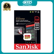 Thẻ nhớ MicroSDXC SanDisk Extreme 256GB V30 U3 4K A2 đọc 190MB/s ghi 130MB/s (Vàng) Nhất Tín Compute