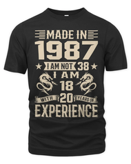 เสื้อยืดของขวัญวันเกิดครบรอบ 40 ปีผลิตในปี 1980-1984 วินเทจ ผู้หญิง ประวัติศาสตร์แฟชั่นพิมพ์ย้อนยุค
