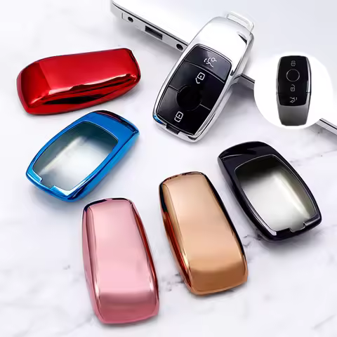 Soft TPU Car Key Case Cover for Mercedes-Benz A C E S Class GLA GLC GLE GL GLS CLA CLS AMG W205 W213