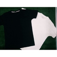 T-SHIRT-KOSONG（PLAIN） =BALCK &amp; WHITE