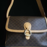 【老時光 OLD-TIME】早期二手老包義大利製CELINE老花肩背包