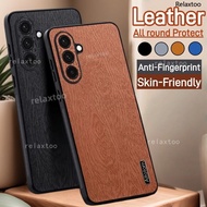 S25FE 5G Casing For Samsung Galaxy S25 FE Edge S25FE S25Edge SamsungS25FE 5G Tree Grain Leather Patt
