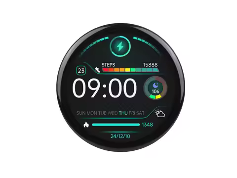 RP2350 1.46inch Capacitive Touch Round Display Development Board, 480×480 IPS Panel Display, 65K Col