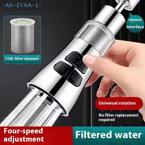 【ZYAA-1】Sink Water Filter Faucet Extender With Filter Function Universal 720° Rotate Aerator Splash 