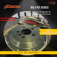 Rotora RS603 Super Challenge Edition Chrome Colour Full Set Brake Kit