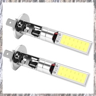 [Z F L U] 2X H1 Xenon White 6000K 7.5W COB LED SMD DRL Driving Fog Beam Head Light Bulb