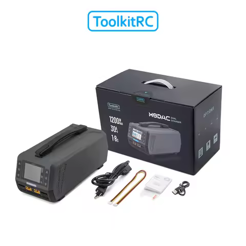 Toolkitrc M8DAC Type-C PD 1-8S Dual Channel High Power Li-ion Battery Balancer Charger 1200W 30A