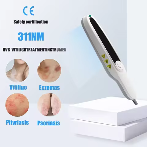Excimer Phototherapy Lamp 311nm UVB for Vitiligo Psoriasis Eczema Pityriasis Treatment Rose Spots Sk