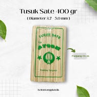 (± 400 Sticks) BAMBOO skewers 21 CM 400 Grams