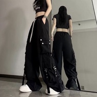 Long Cargo Pants Korean Style Casual Streetwear Baggy Pants