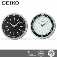 NEW & ORIGINAL SEIKO QXA723 Sweep Movement Glow in the Dark Diver Look Wall Clock#Jam Dinding Japan 