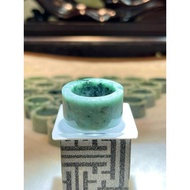 Monolithic jade ring size 21mm