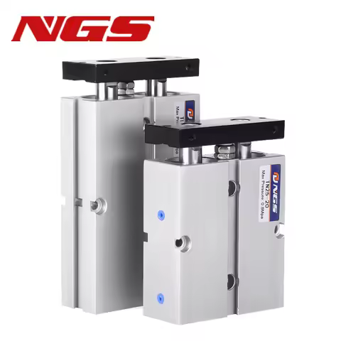 TN Series Pneumatic Double Rod Cylinder TN25 Bore 10 16 20 32 40 50 MM Stroke 10 20 30 40 50 60 70 1